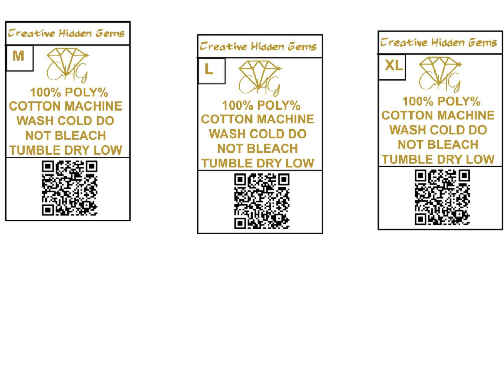 Creative Hidden Gems T-Shirt Tags